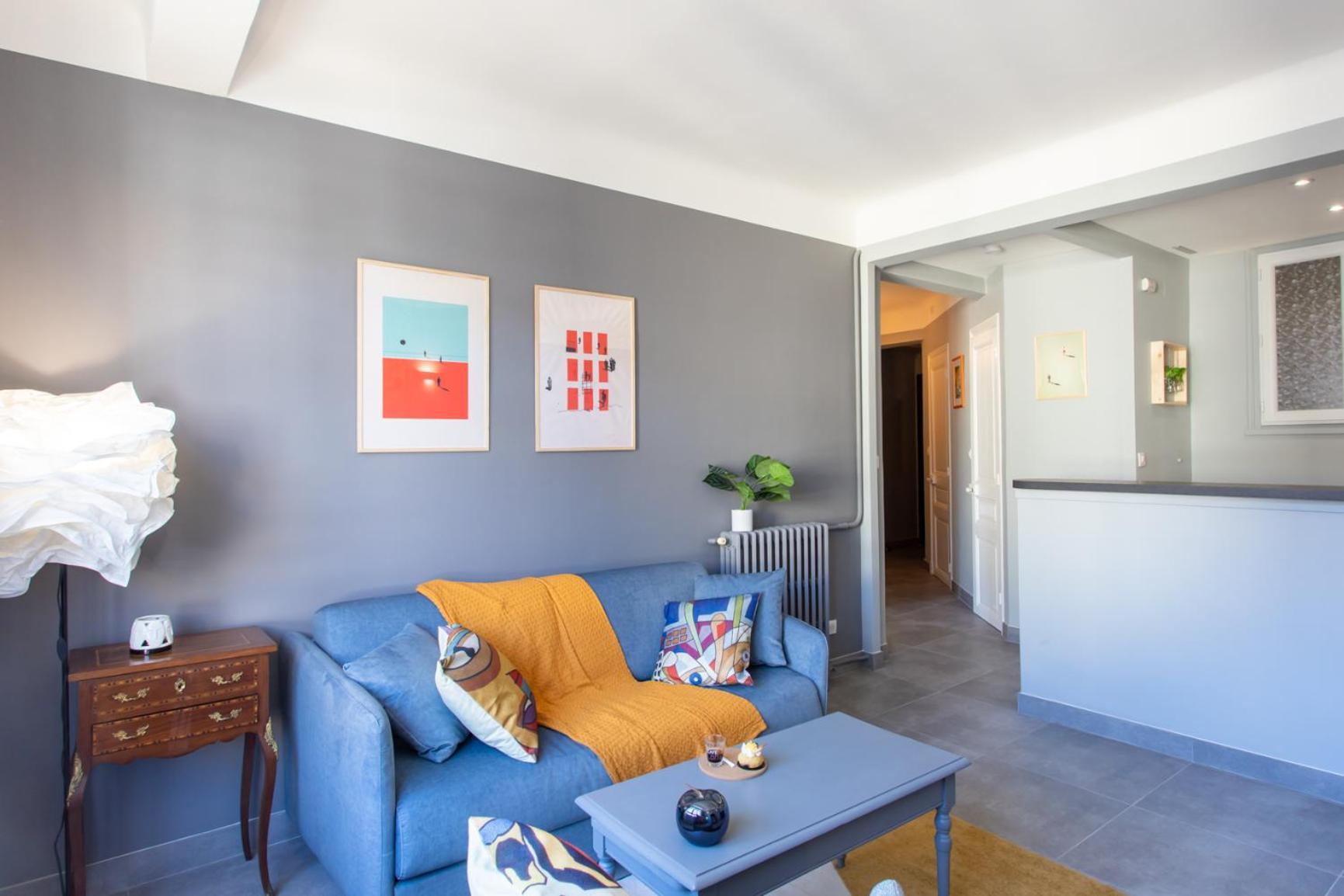 L12 Port Window 1bedroom Wifi 5mins & Nice's Cap Nizza