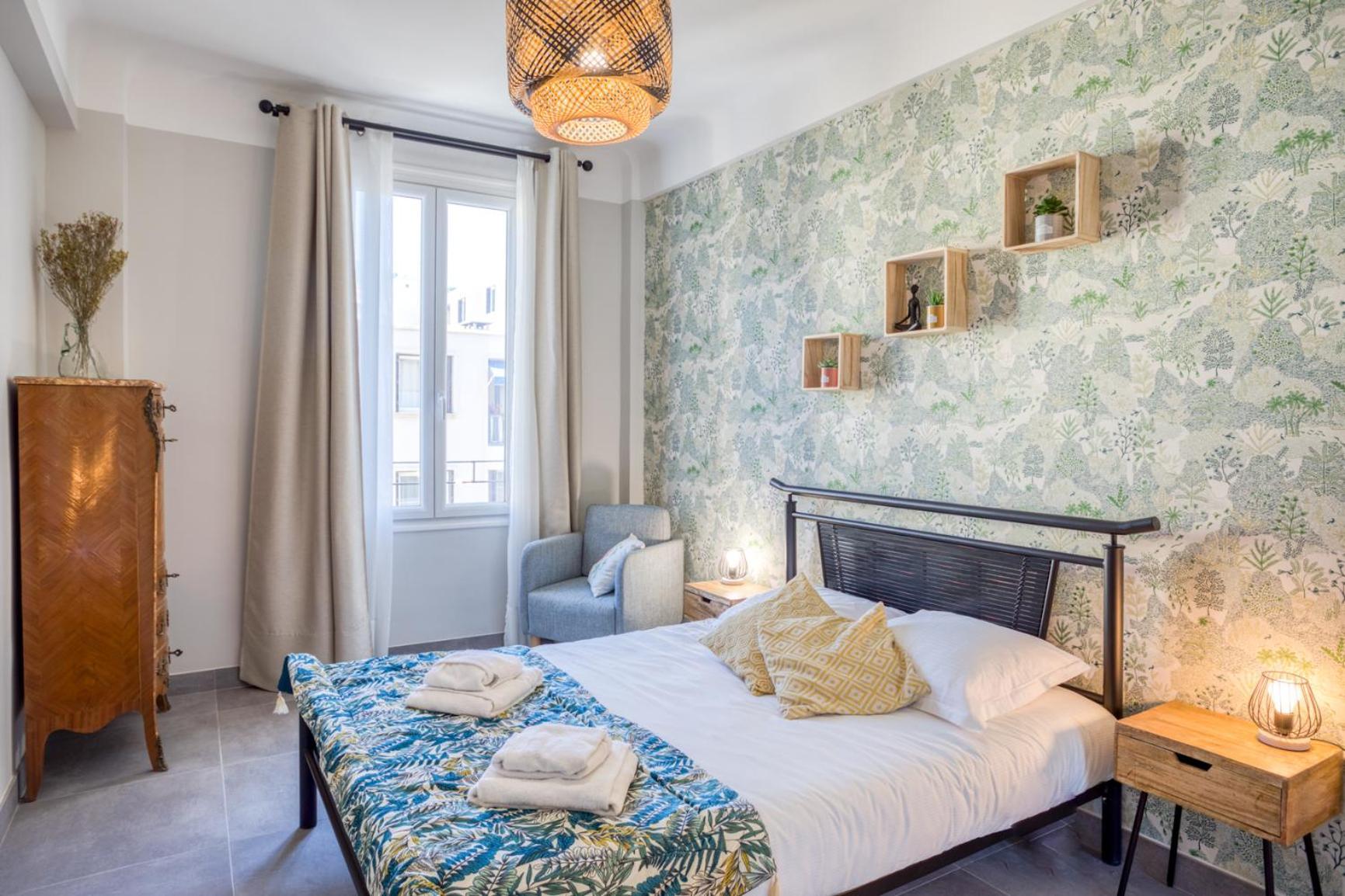 Apartment L12 Port Window 1bedroom Wifi 5mins & Nice's Cap Nizza